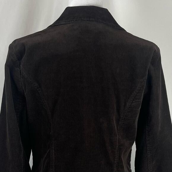 Cabi Dark Brown Corduroy Academia Prep Blazer Jacket NWOT Size M - Picture 6 of 13
